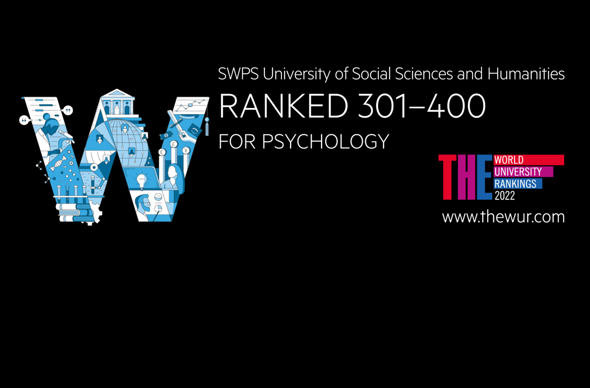 Psychologia na Uniwersytecie SWPS w rankingu Times Higher Education 2022