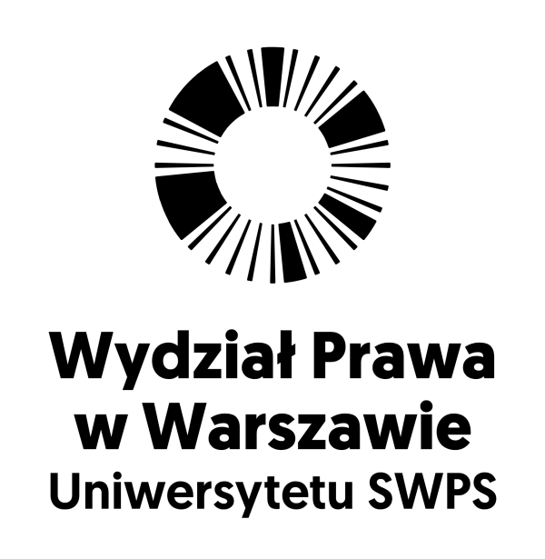 Logotyp Wydziału Prawa w Warszawie Uniwersytetu SWPS
