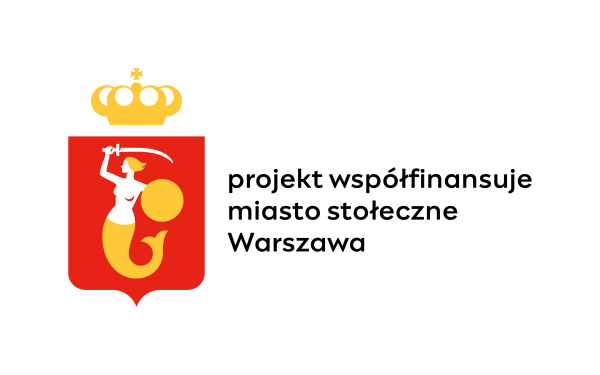 Logo: Projekt współfinansuje miasto stołeczne Warszawa