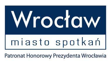 Logo. Wrocław Miasto Spotkań. Patronat Honorowy Prezydenta Wrocławia