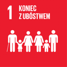Koniec z ubóstwem ikona pierwszego celu zrównoważonego rozwoju