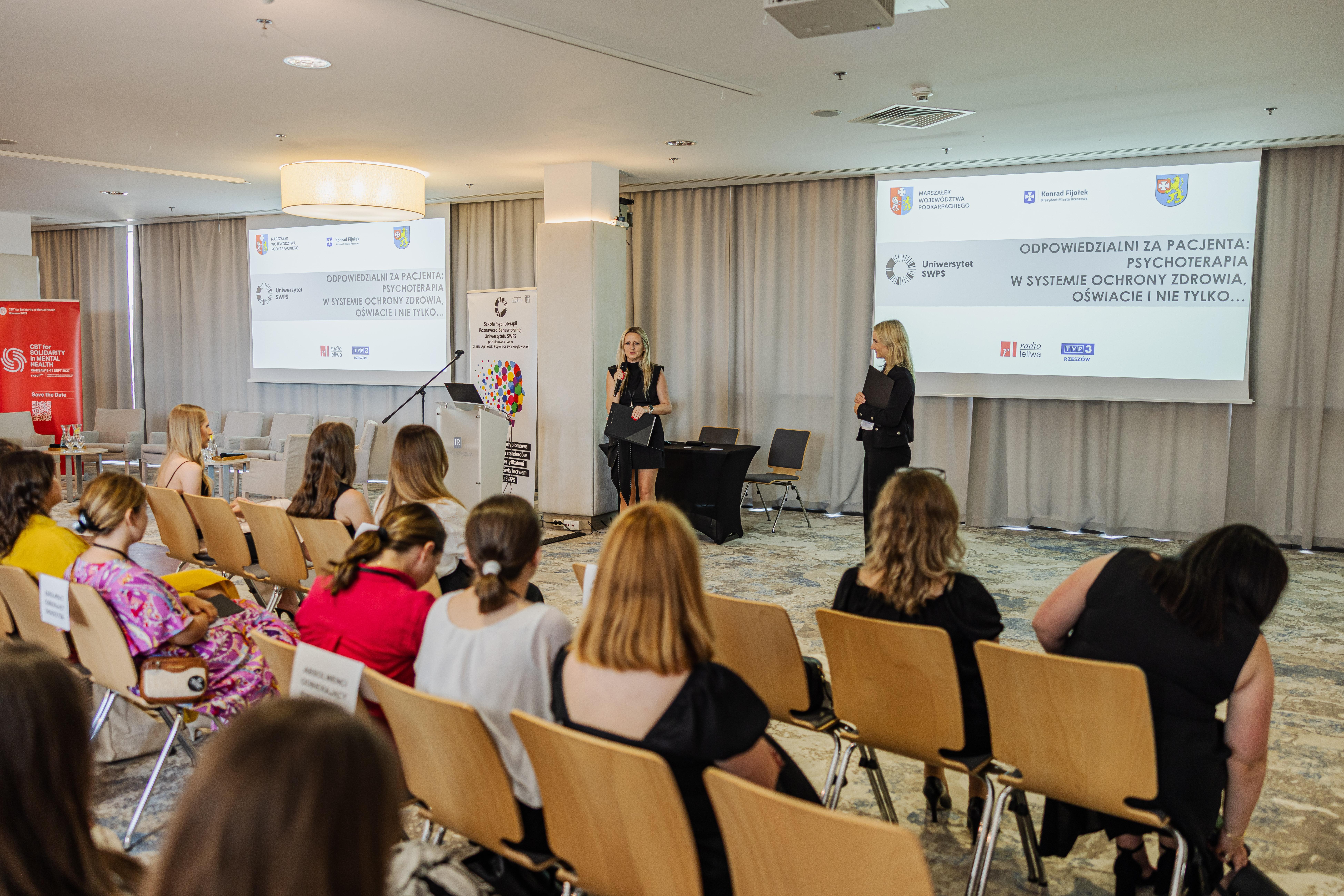 „Odpowiedzialni za pacjenta: psychoterapia w systemie ochrony zdrowia, oświacie i nie tylko” Zdj. materiały USWPS