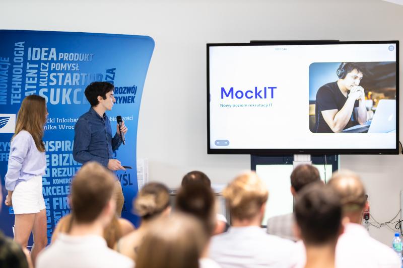 Prezentacja projektu MockIT podczas „Demo Day”