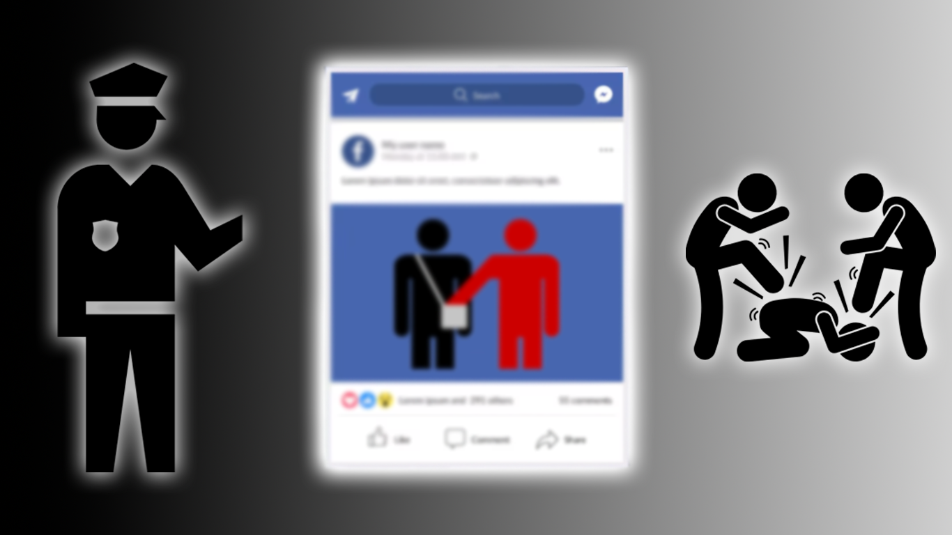Ilustracja do artykułu o współczesnych internetowych samosądach