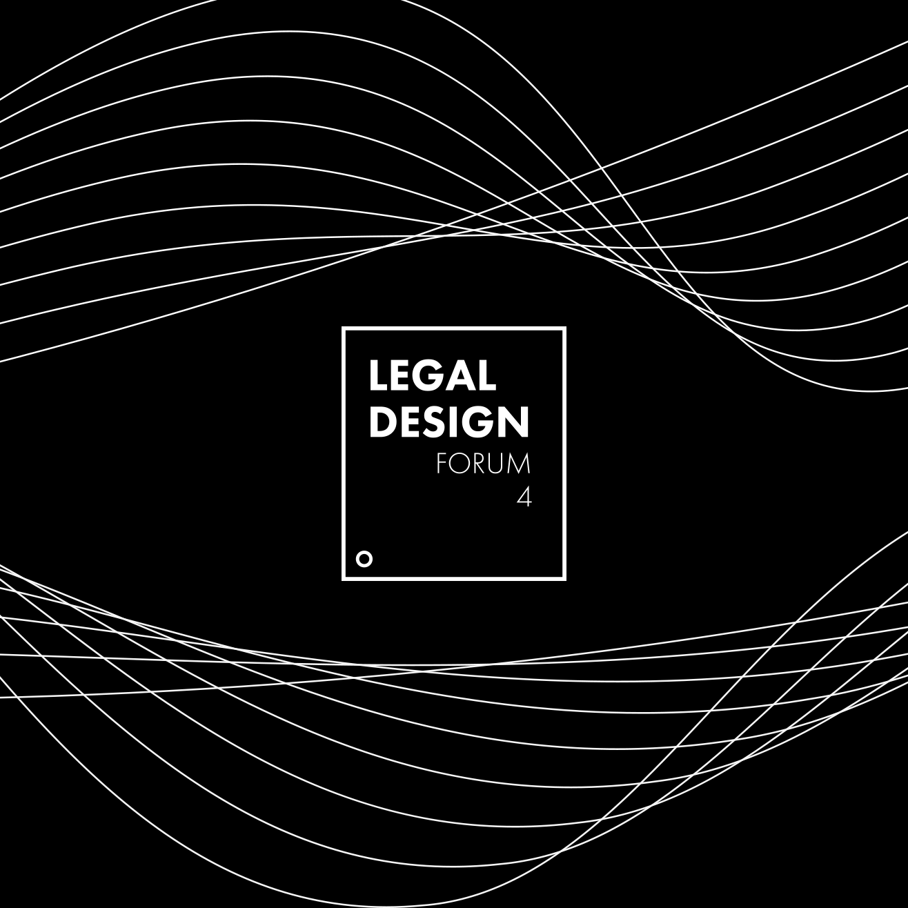 Grafika z napisem: „LEGAL DESIGN FORUM 4”